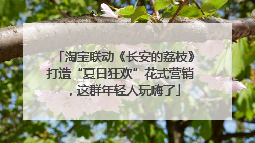 淘宝联动《长安的荔枝》打造“夏日狂欢”花式营销，这群年轻人玩嗨了